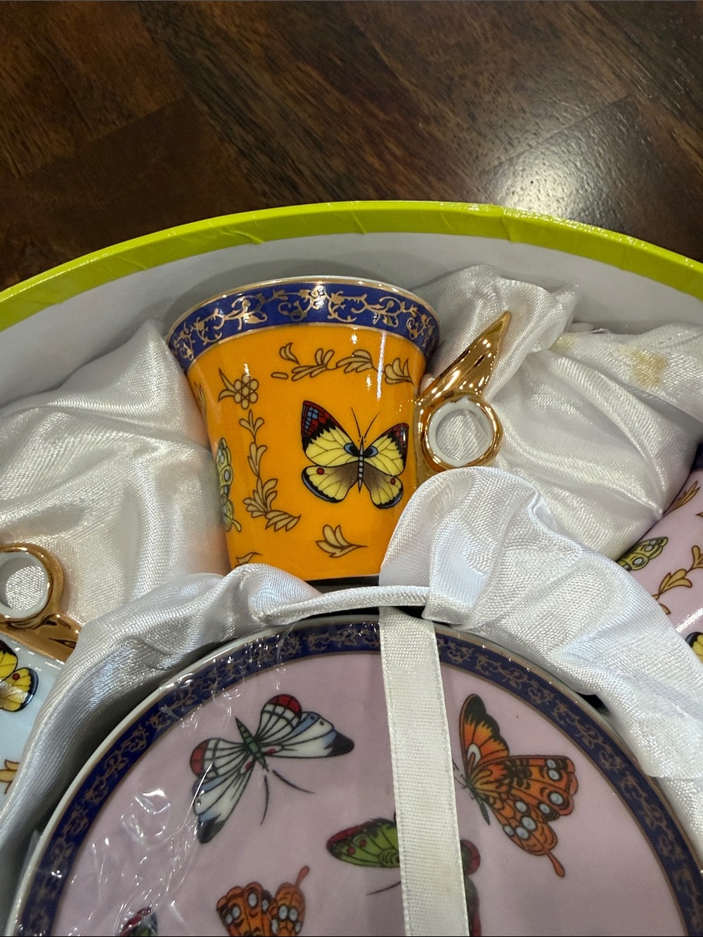 Classic Coffee & Tea Cup Set - Butterflies Pattern - Multicolor - Picture 9 of 12